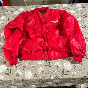 Vintage Ford MOTORCRAFT Racing Jacket Red Large NASCAR 50s 60s 70s